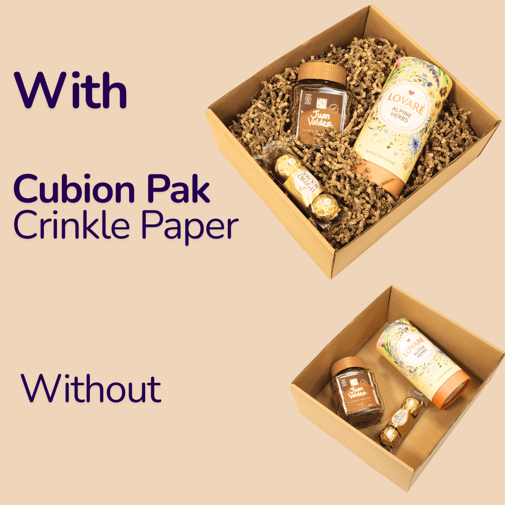 Cut Crinkle paper filling in gift box