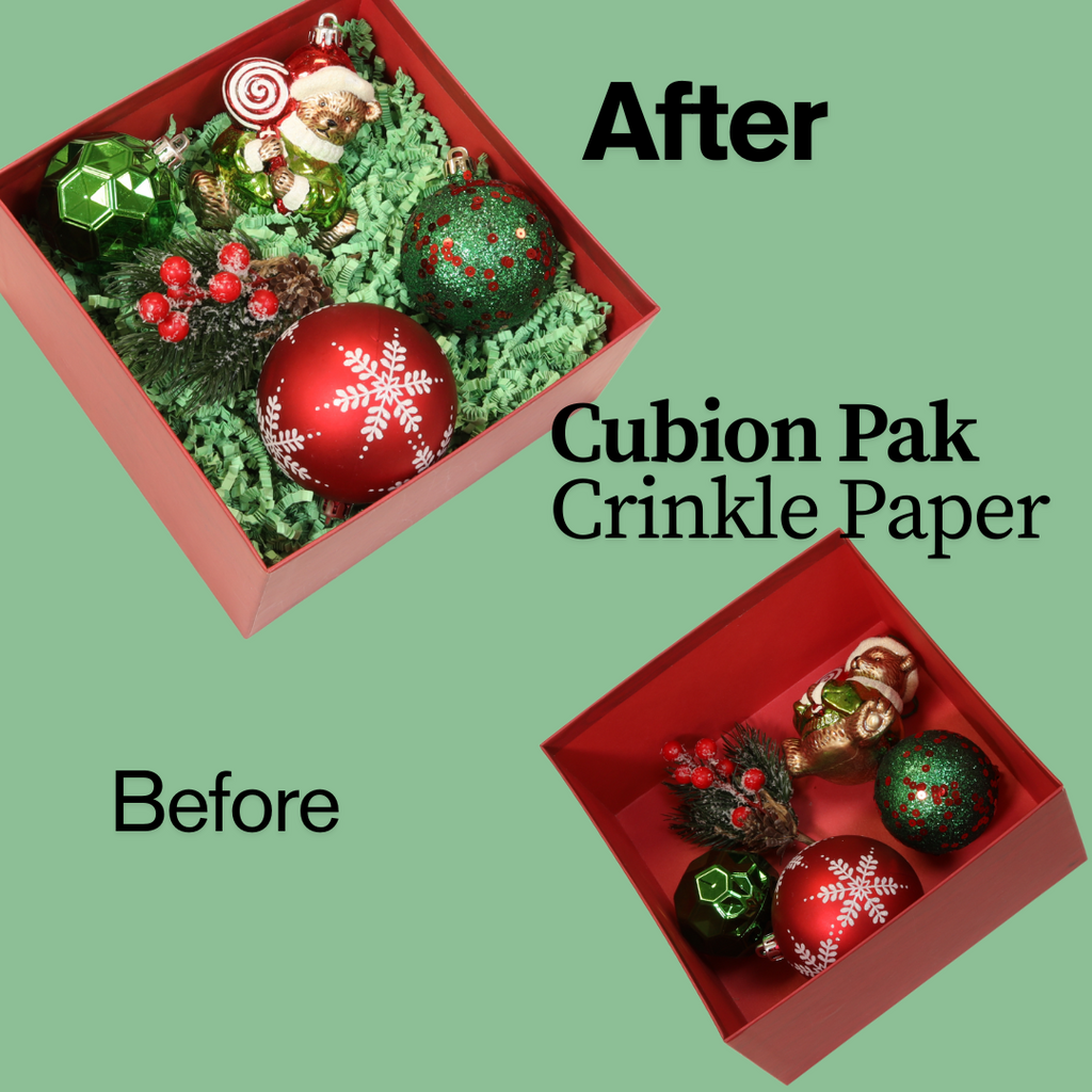 Cubion Pak Mint Green Shredded Crinkle Paper Wholesale