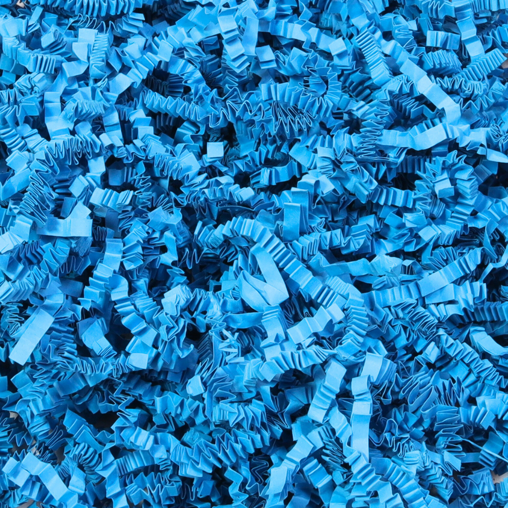 Cubion Pak Blue Crinkle Paper 