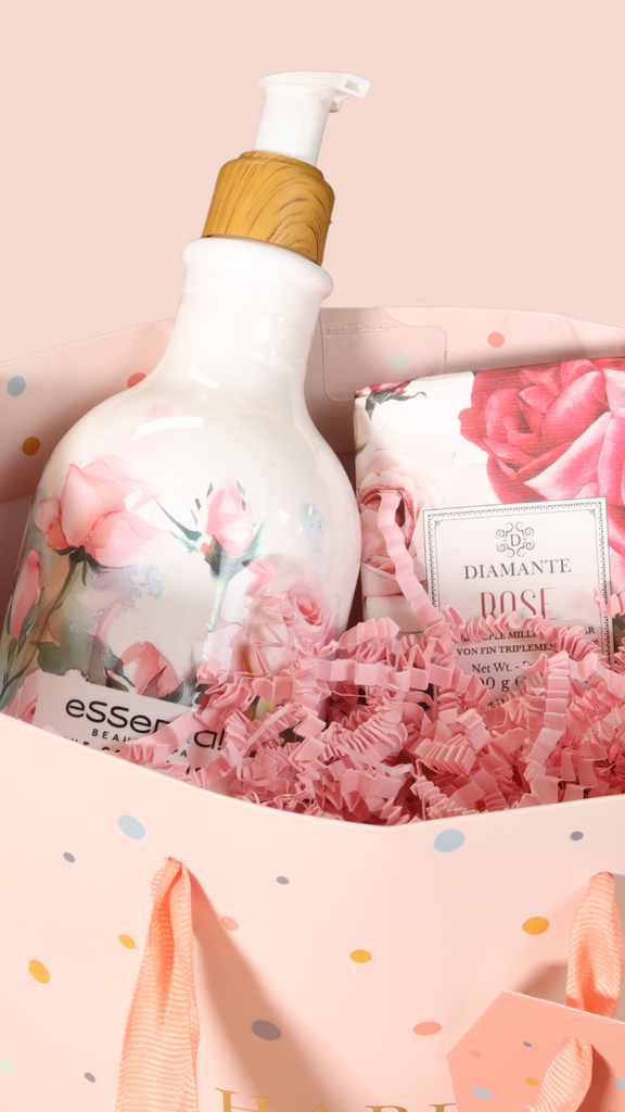 pink gift basket filler cubion pak