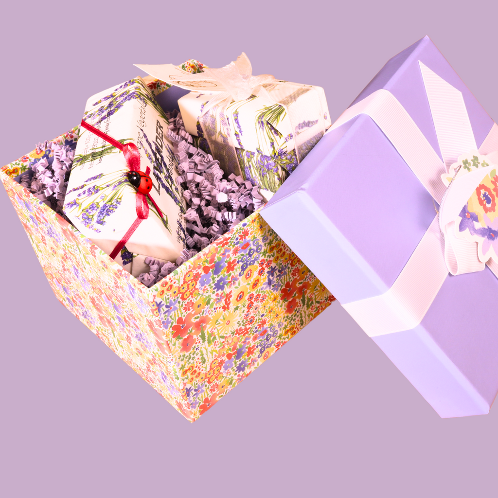 soft purple wrapping paper