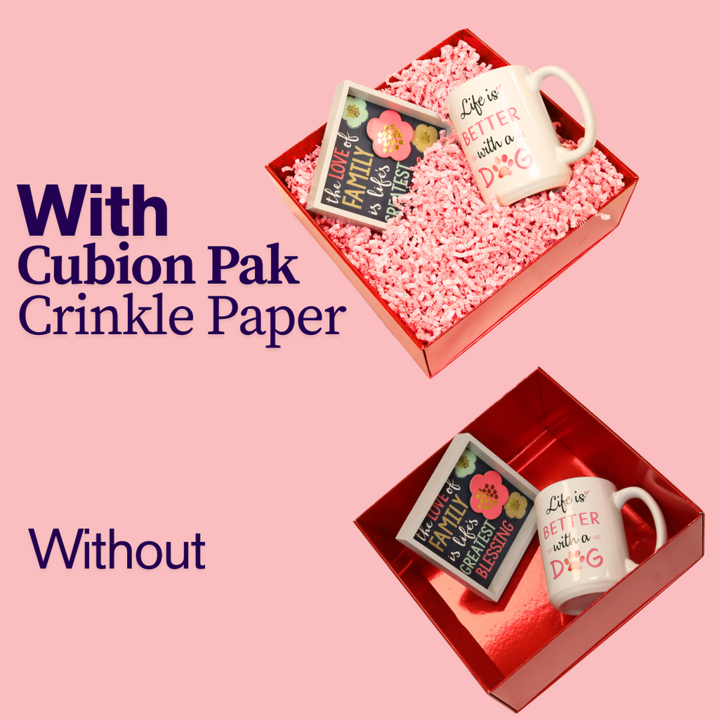 Crinkle paper for crafting beautiful gift packaging