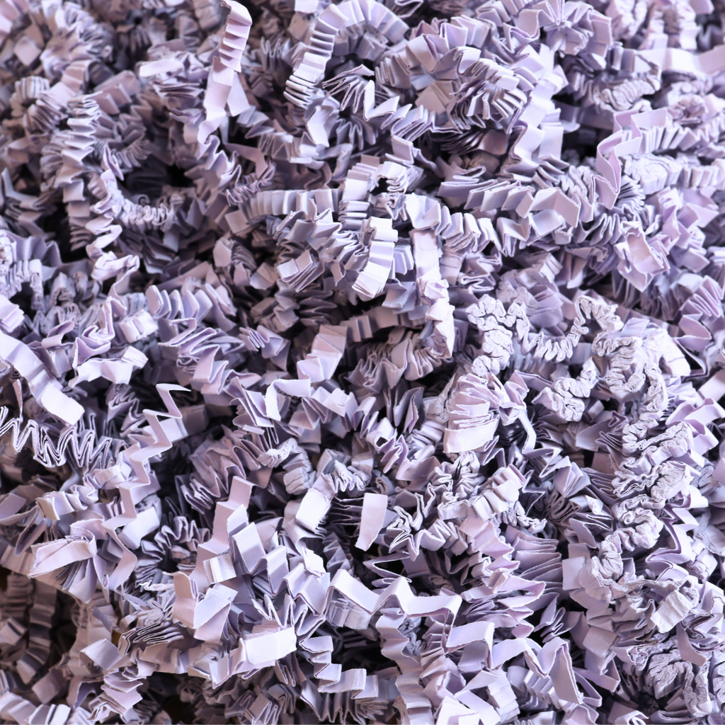 Purple crinkle paper
