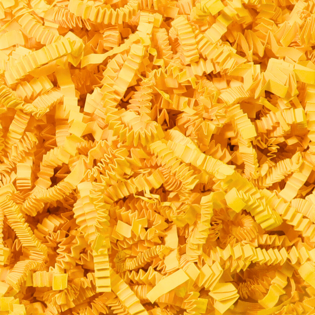 Cubion Pak Yellow Crinkle Paper 